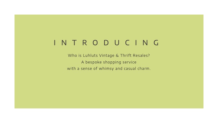Introducing Luhluts