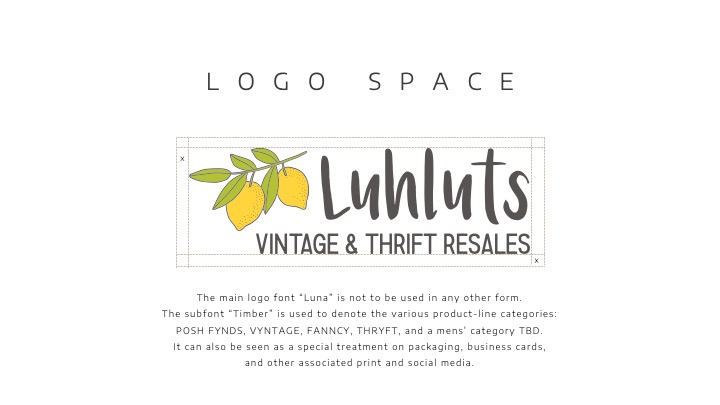 Luhluts Formal logo with usage tips